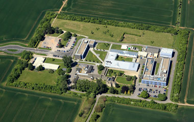 Aerial photo of Begbroke Science Park buildings