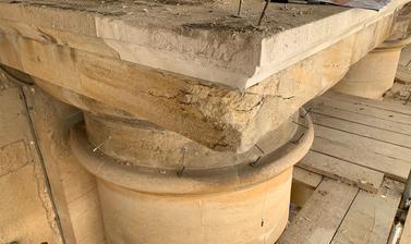 Clarendon building restoration - hidden stonework defects