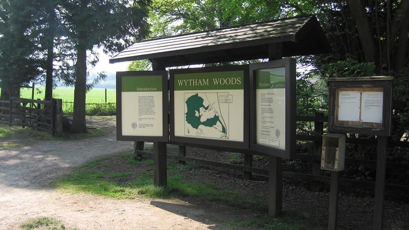 Wytham Woods information board