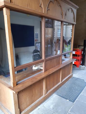 Photograph of Bodleian Library ticket office after renovations