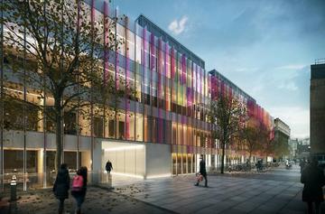 Artist's impression of the University's new Biochemistry building, currently under construction
