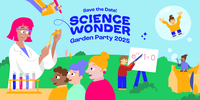 Science Wonder Garden Party invitation